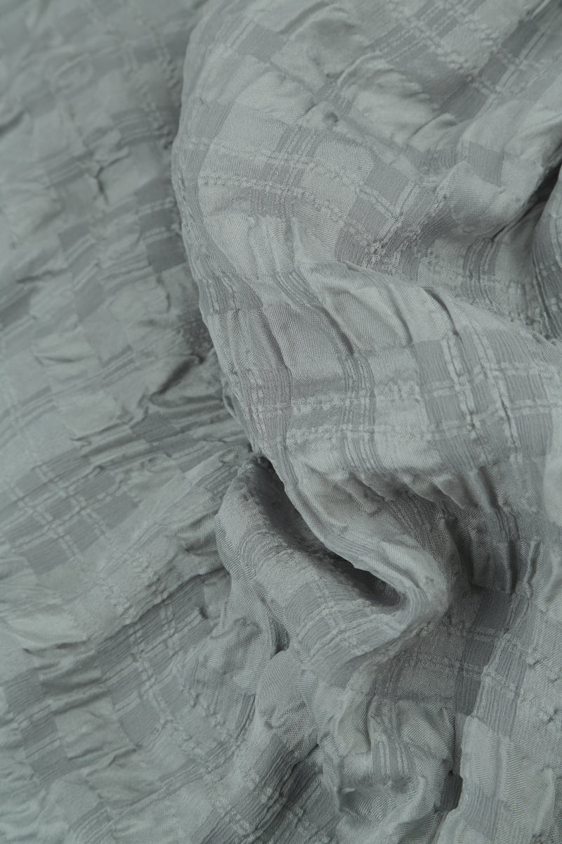 Lightweight Grey Sage Silk Dress 5