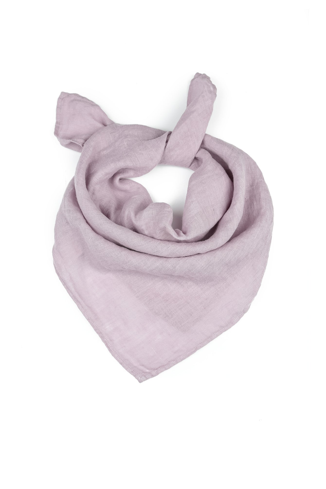 Lilac Gauze Linen Square Scarf 5