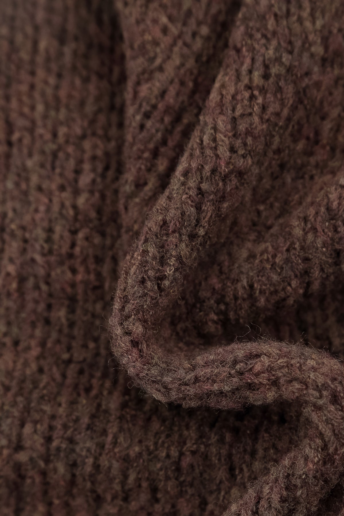 Longer Back Brown Wool Cardigan