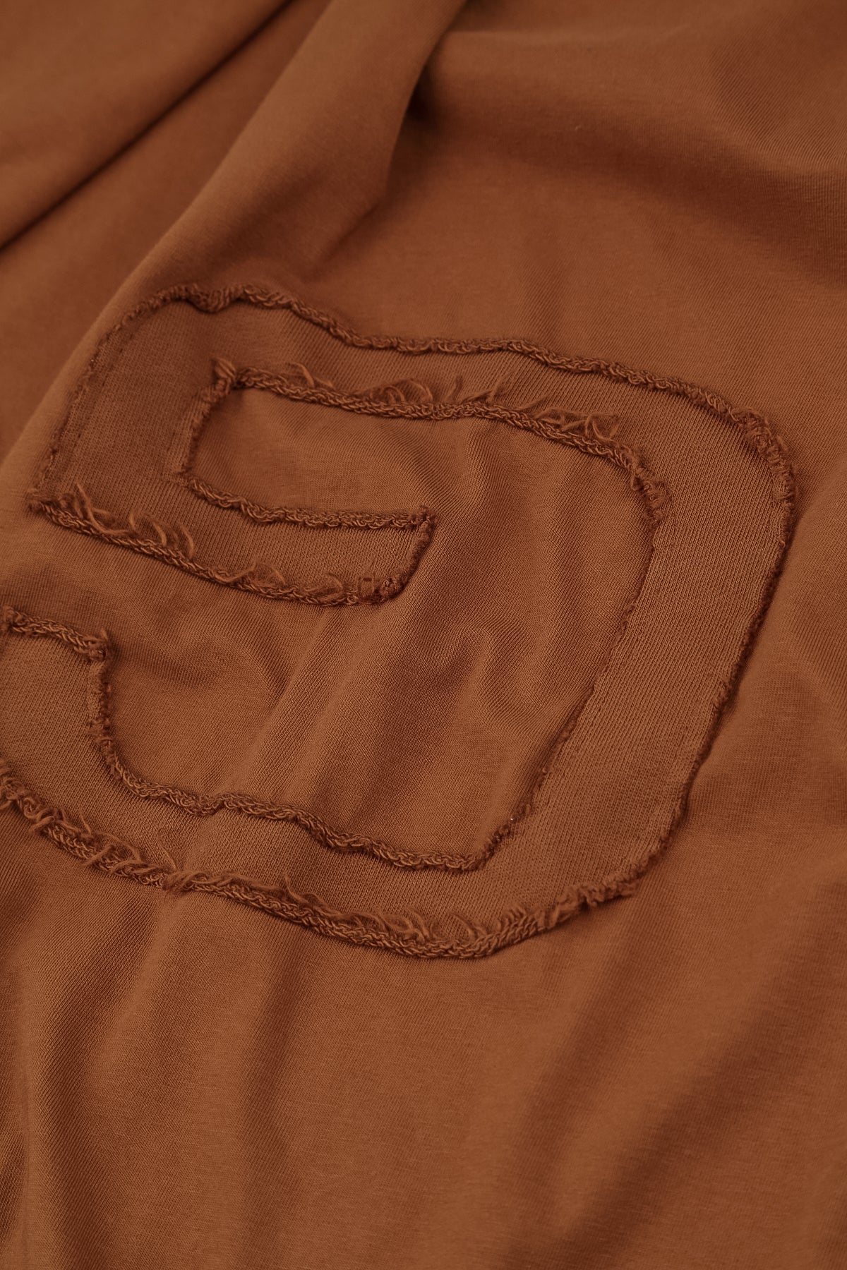 Lockere Bluse aus gealterter Kupferbaumwolle
