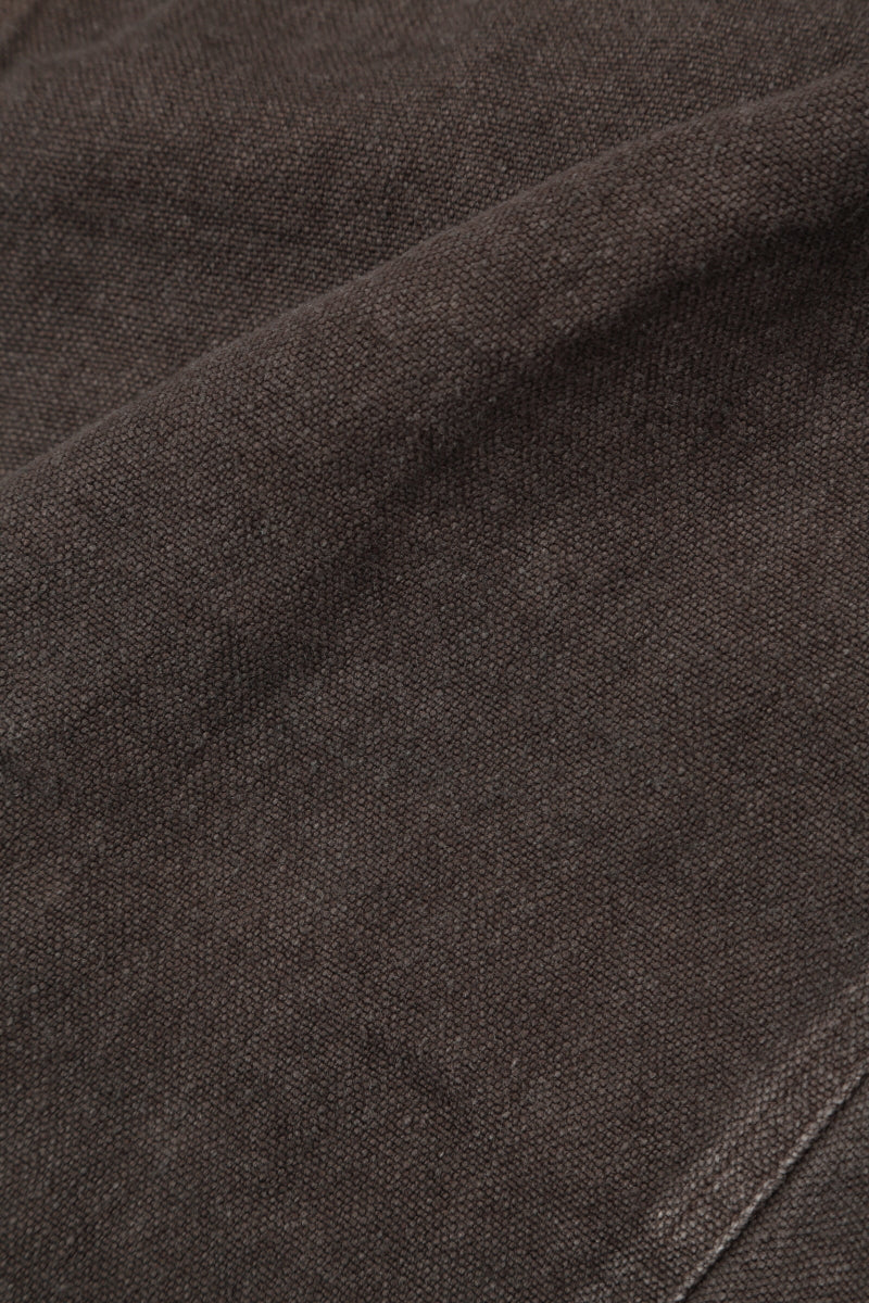 Loose Back Pockets Off-Dye Truffle Linen Trousers 5