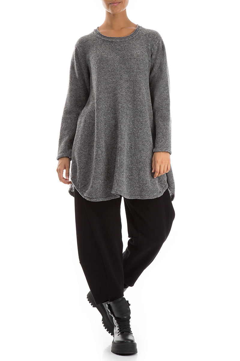 Loose Cosy Grey Wool Sweater 4