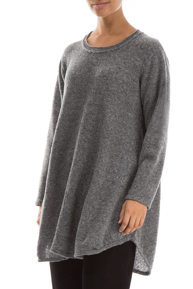 Loose Cosy Grey Wool Sweater 3
