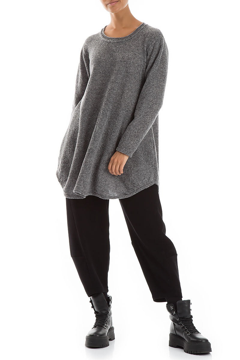Loose Cosy Grey Wool Sweater 5