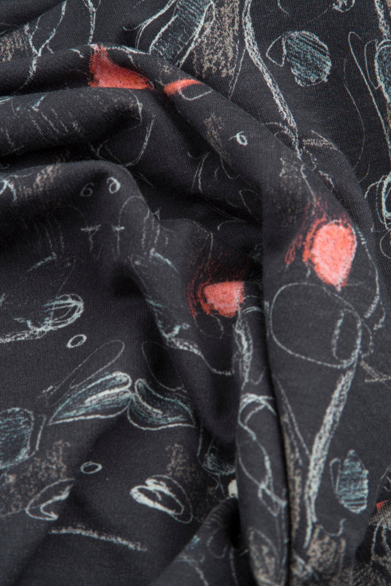 Loose Flared Nightfall Cotton Dress 6