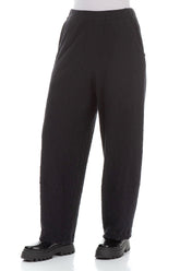 Loose Grey Wavy Cotton Trousers 3