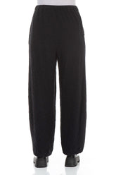 Loose Grey Wavy Cotton Trousers 2