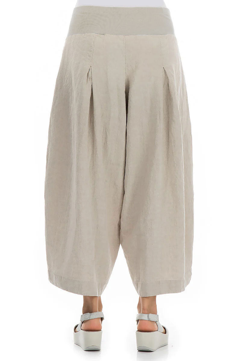 Loose Natural Linen Trousers 2
