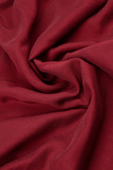 Loose Taper Burgundy Silk Bamboo Trousers 4