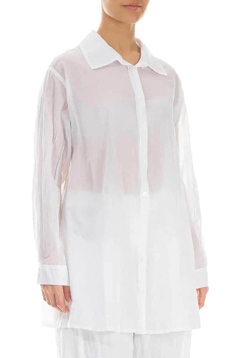 Loose White Cotton Shirt