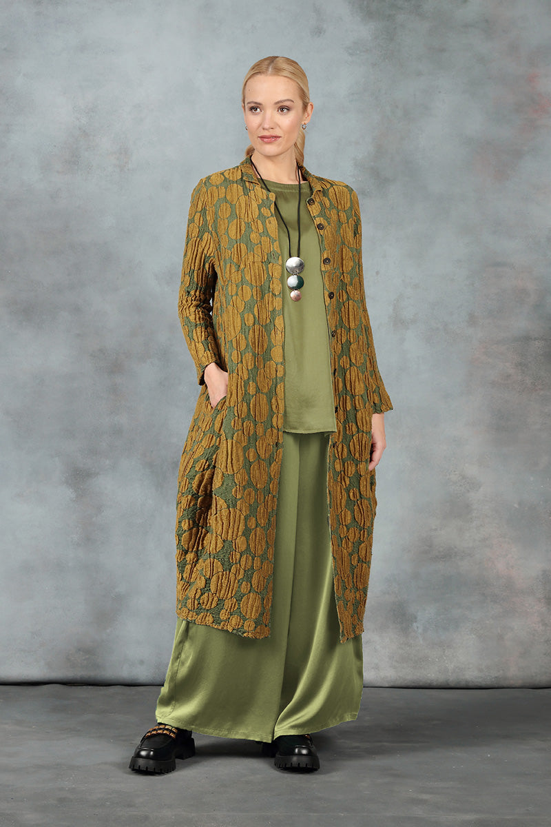 Sleeveless Olive Silk Top 6
