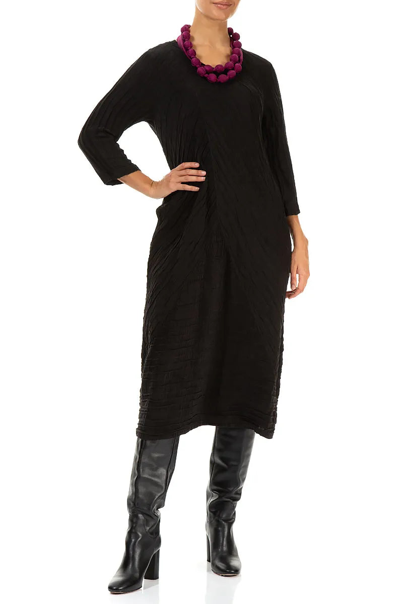 Collier de perles de soie magenta