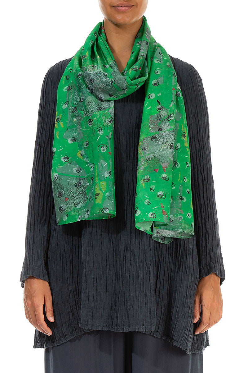 Meadow Silk Cotton Scarf