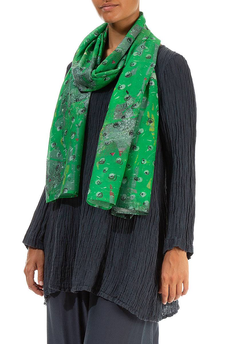 Meadow Silk Cotton Scarf