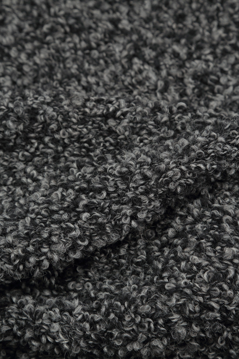 Mélange Grey Alpaca Wool Cardigan 5