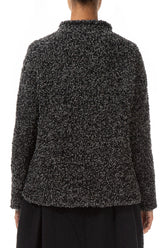 Mélange Grey Alpaca Wool Cardigan 2