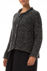 Mélange Grey Alpaca Wool Cardigan 3