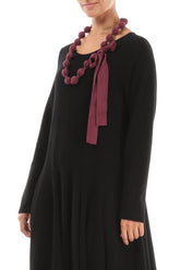 Merlot Silk Bead Necklace 3