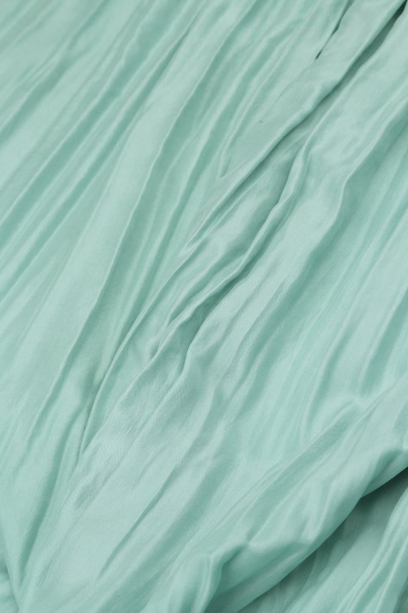 Mint Crumpled Pure Silk Tunic 5