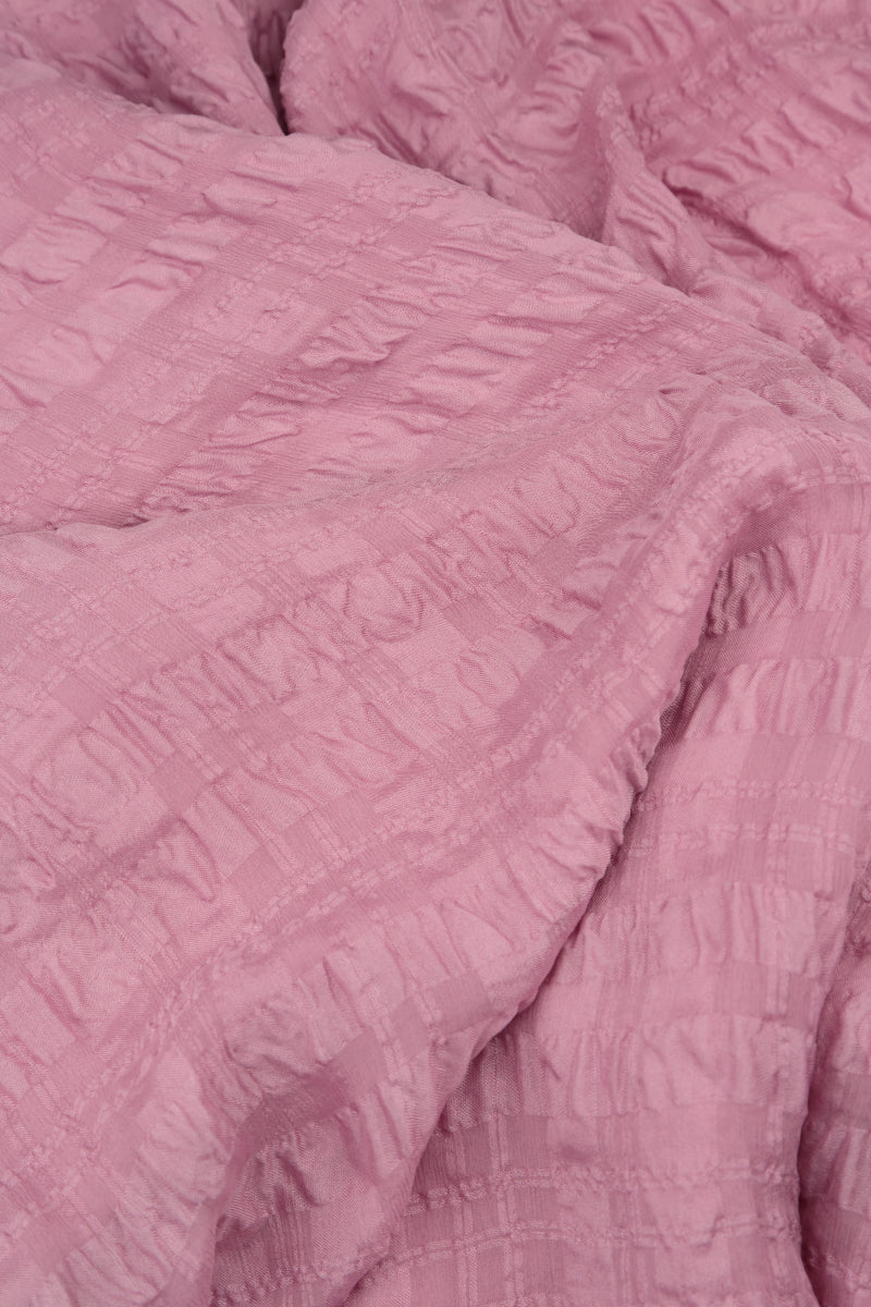 Open Mauve Taupe Textured Silk Jacket 5