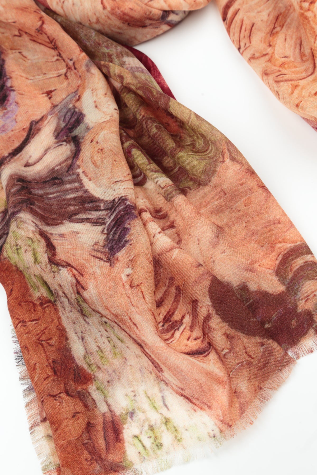 Painted Romance Cashmere Silk Scarf