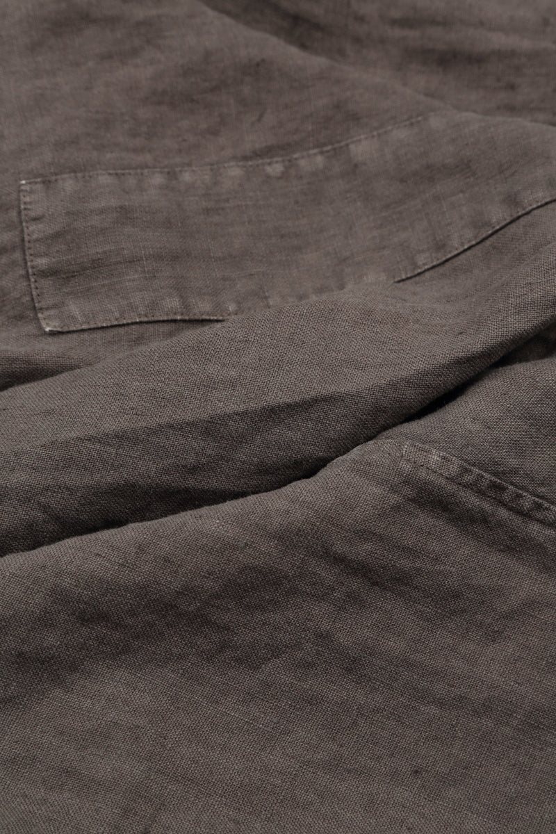 Pin Décor Off-Dye Truffle Linen Jacket 4