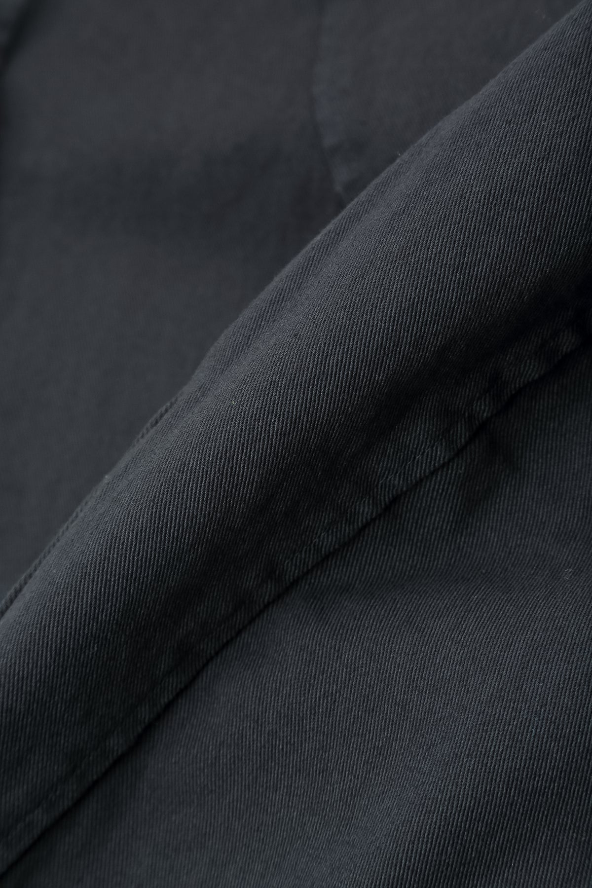 Pointed Hem Slate Denim Cotton Jacket