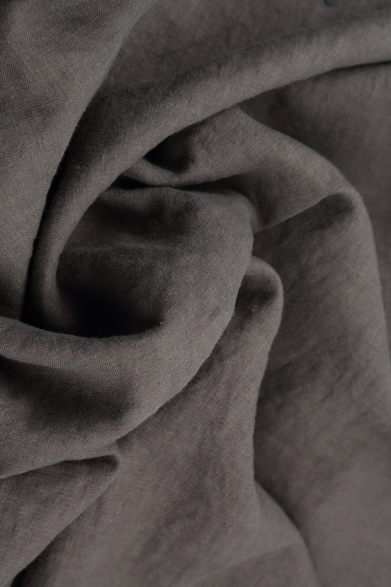 Raw Edge Three Pockets Truffle Linen Jacket 6