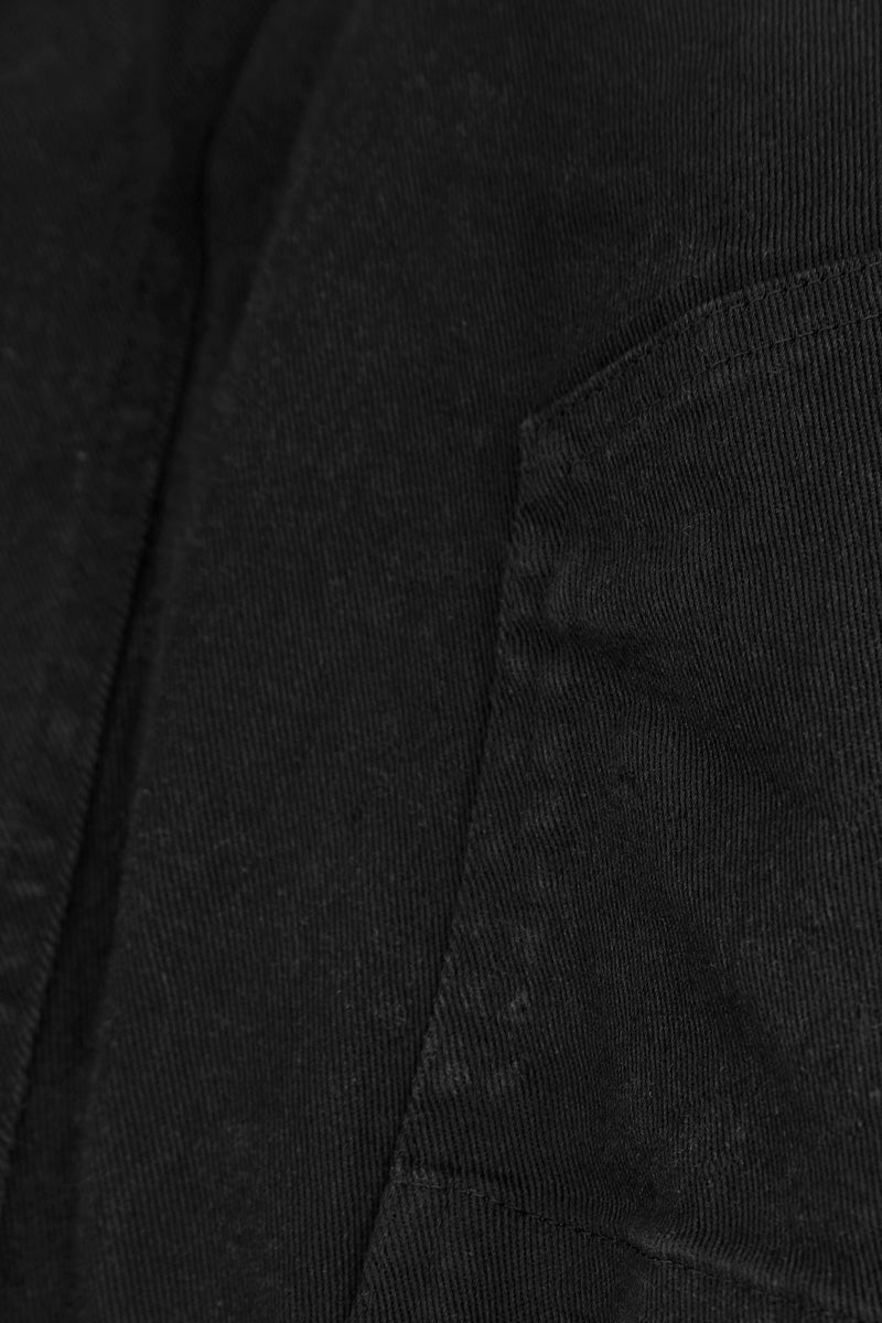 Relaxed Barrel Black Denim Cotton Trousers 5