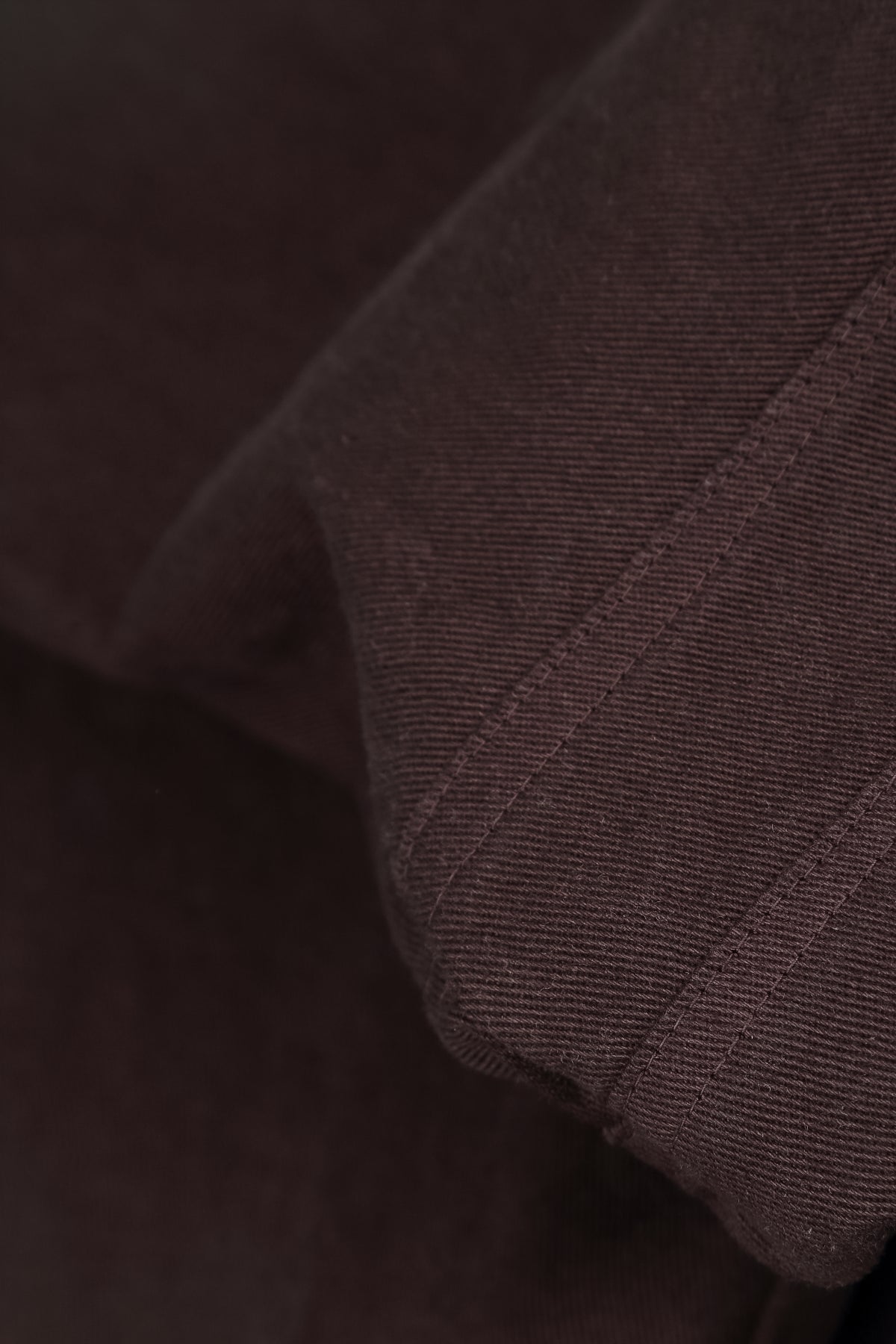Relaxed Barrel Truffle Brown Denim Cotton Trousers