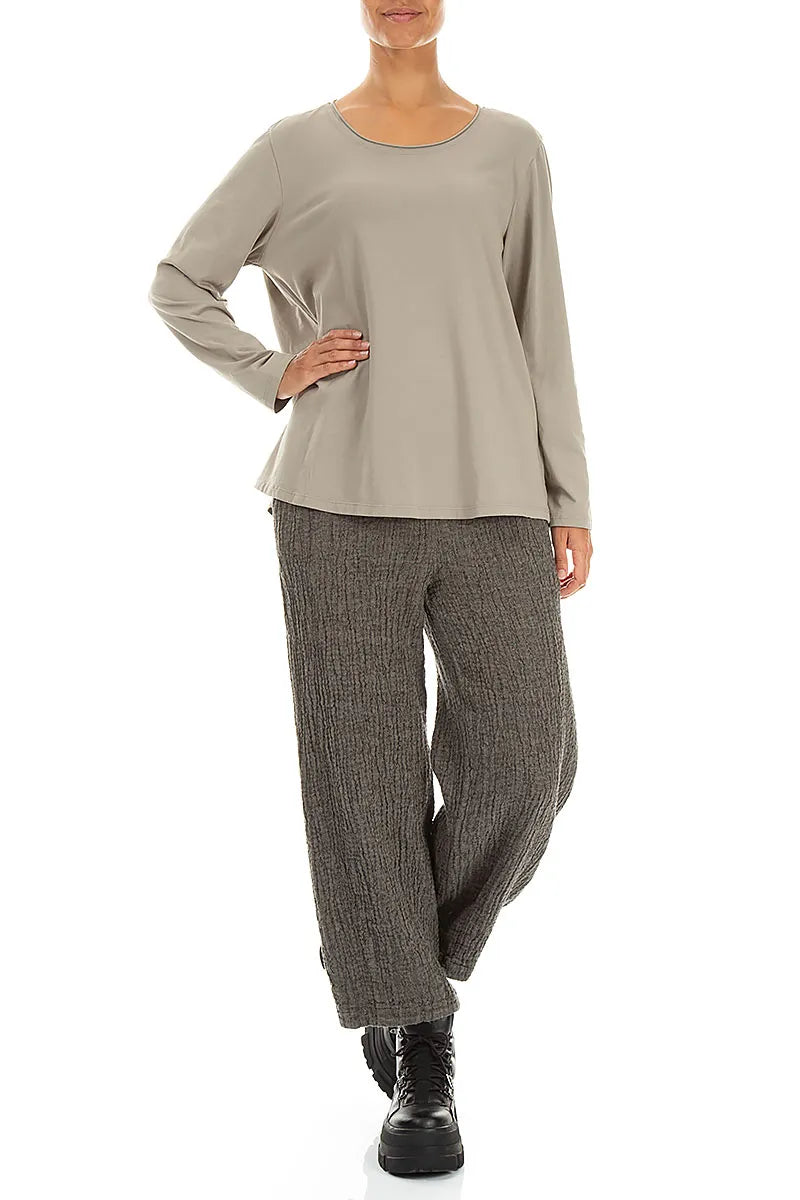Relaxed Olive Cotton Blouse