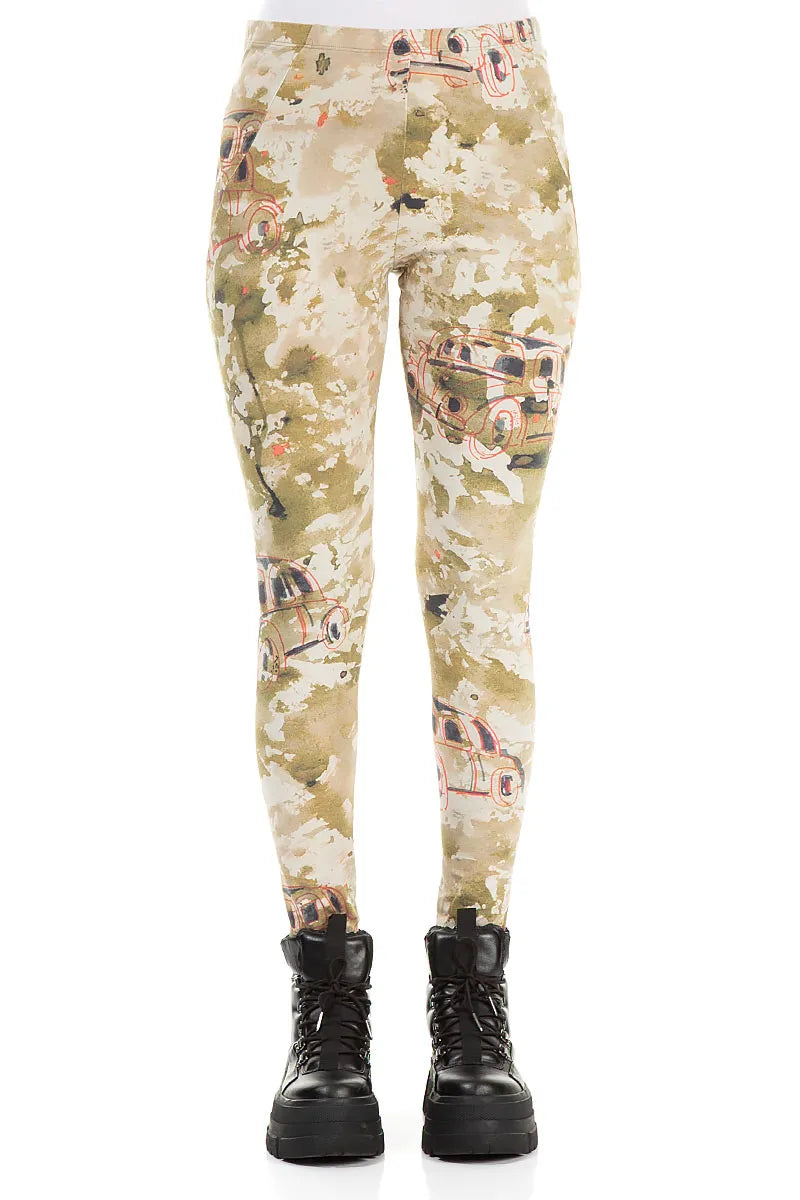 Retro-Baumwoll-Leggings
