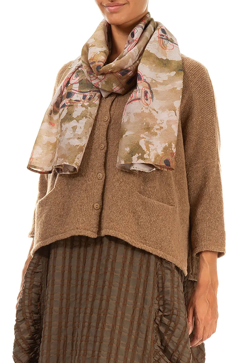 Retro Silk Cotton Scarf 3