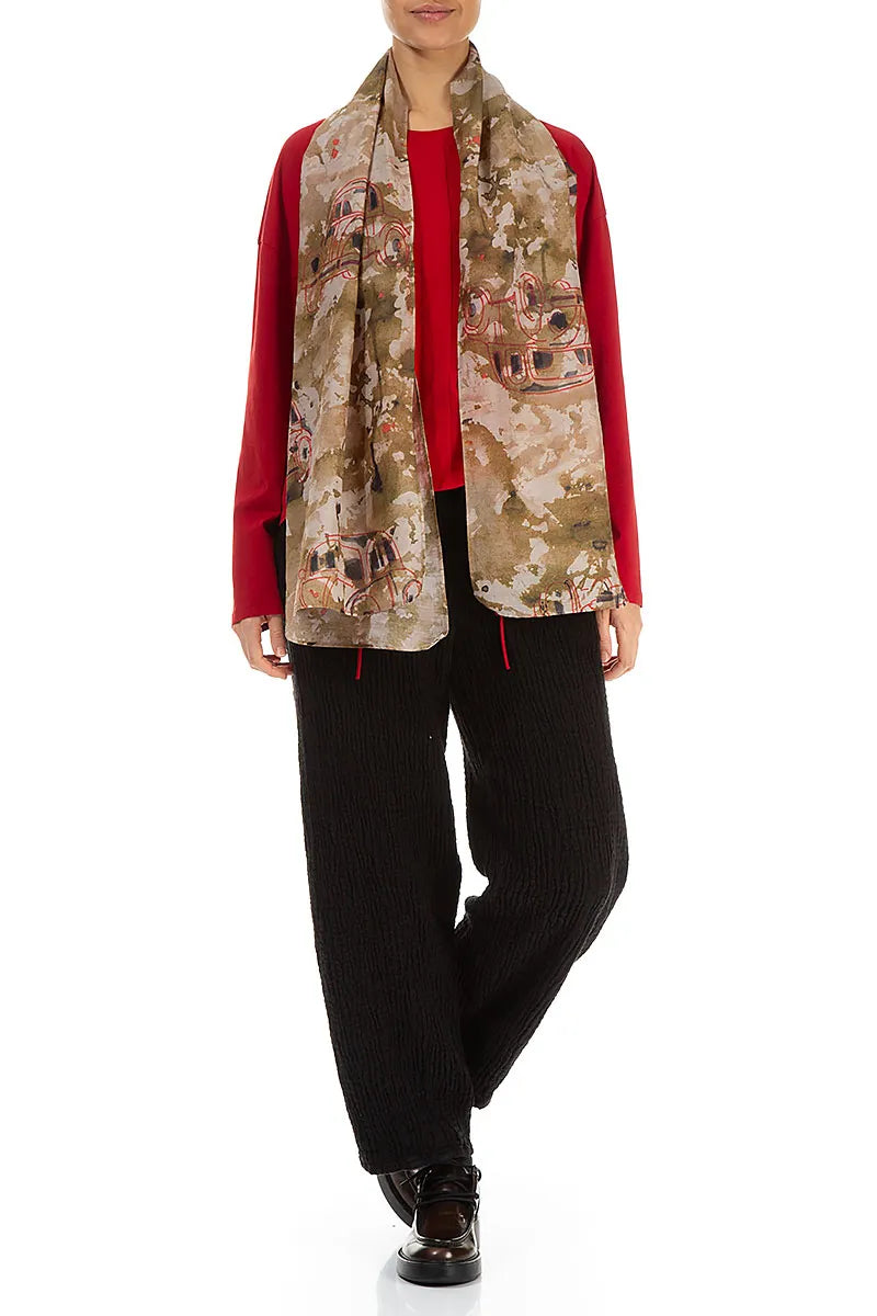 Retro Silk Cotton Scarf 4