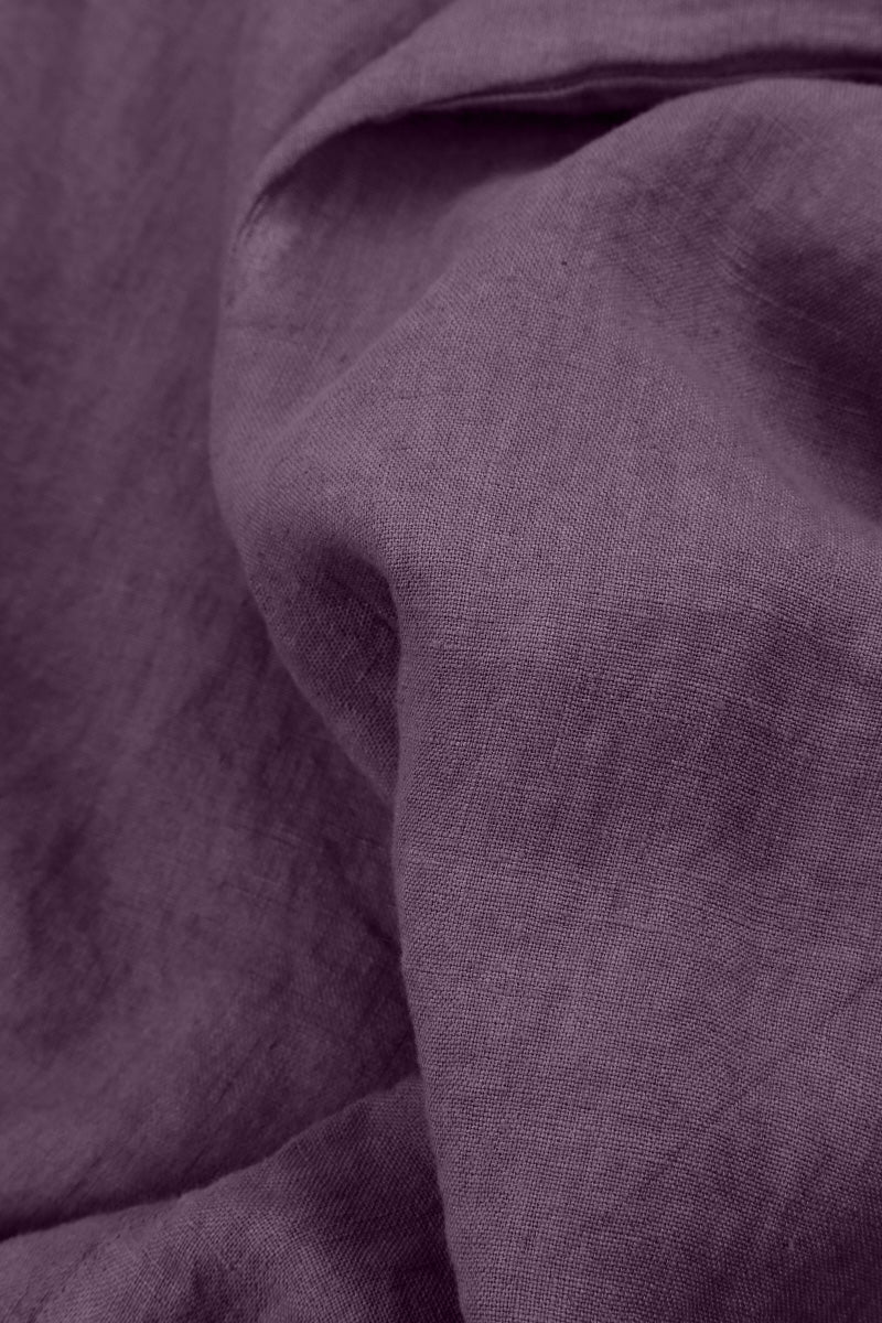 Hochgekrempelte Leinenhose Amethyst