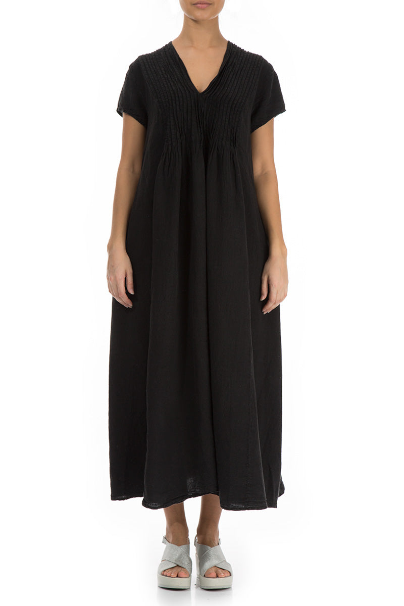 linen dresses black Adeline Dress in making it ideal for both casual and formal occasions Linen Wrap Dress Eliana Pure