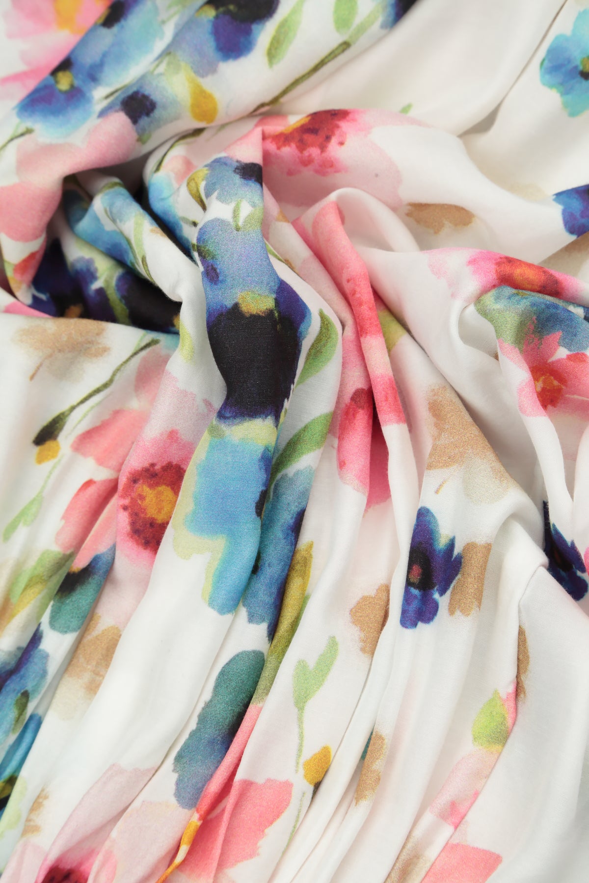 Romantic Primrose Silk Bamboo Midi Dress