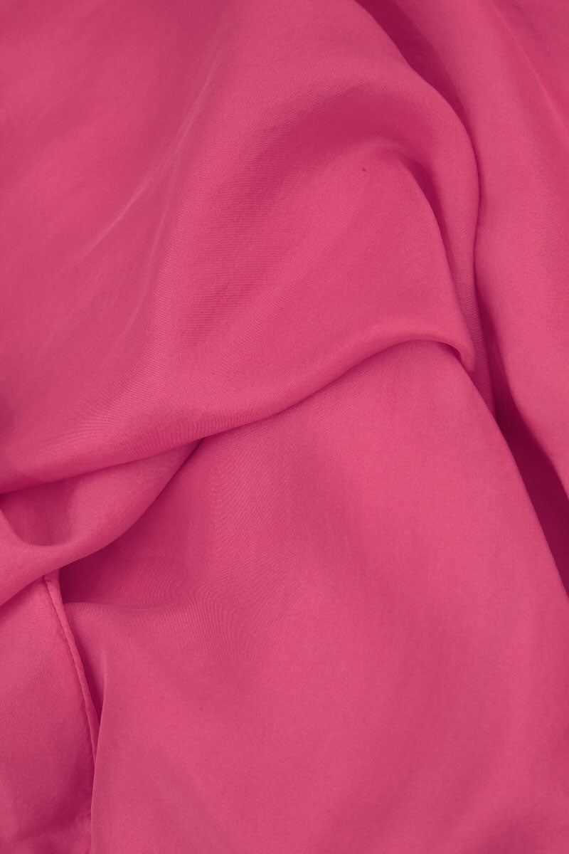 Romantic Raspberry Silk Bamboo Dress 5