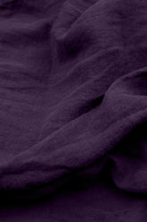 Romantic Royal Purple Linen Dress 5