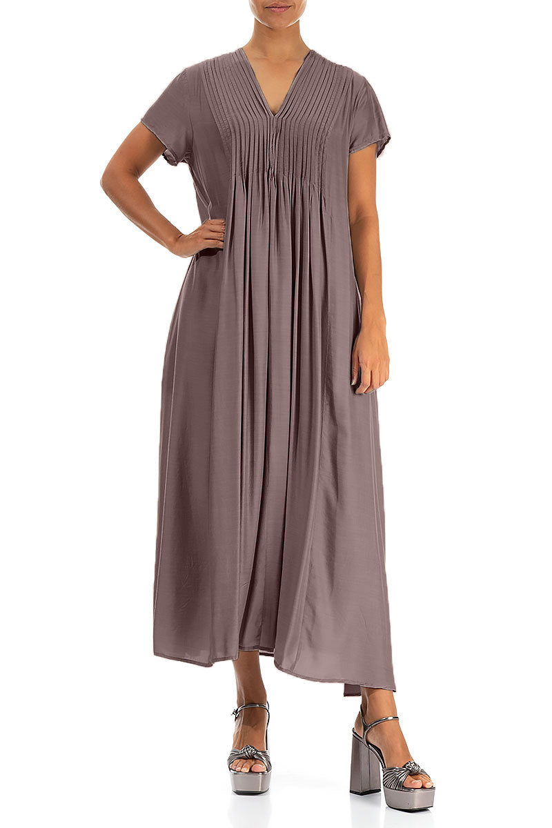 Romantic Truffle Silk Bamboo Dress 4