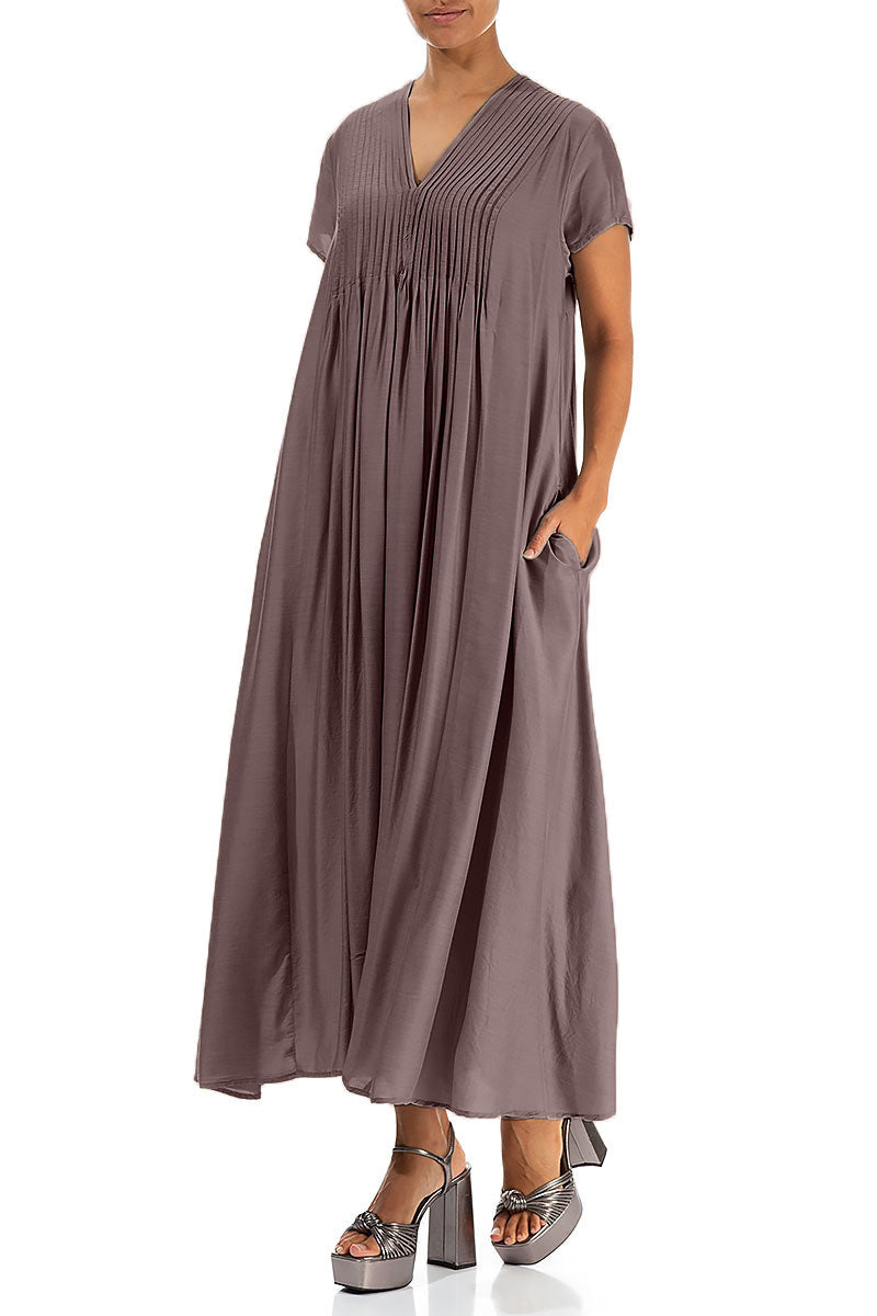 Romantic Truffle Silk Bamboo Dress 3
