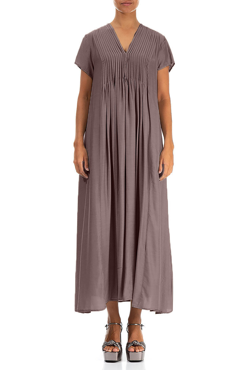 Romantic Truffle Silk Bamboo Dress 1