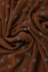 Aged Copper Light Dotty Silk Scarf 4