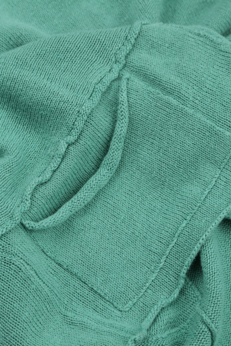 Seam Detail Mint Linen Cardigan 5