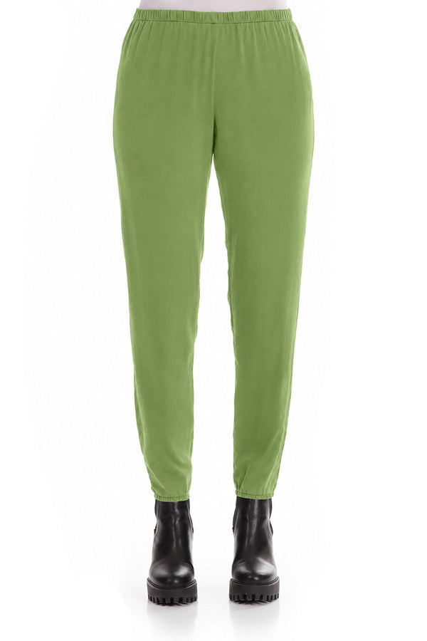 Shamrock Green Silk Leggings