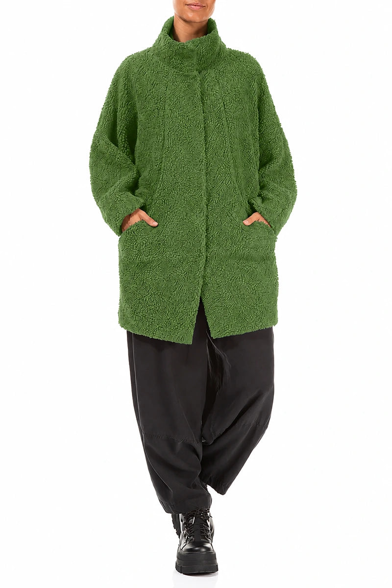 Shamrock Green Teddy Cotton Coat