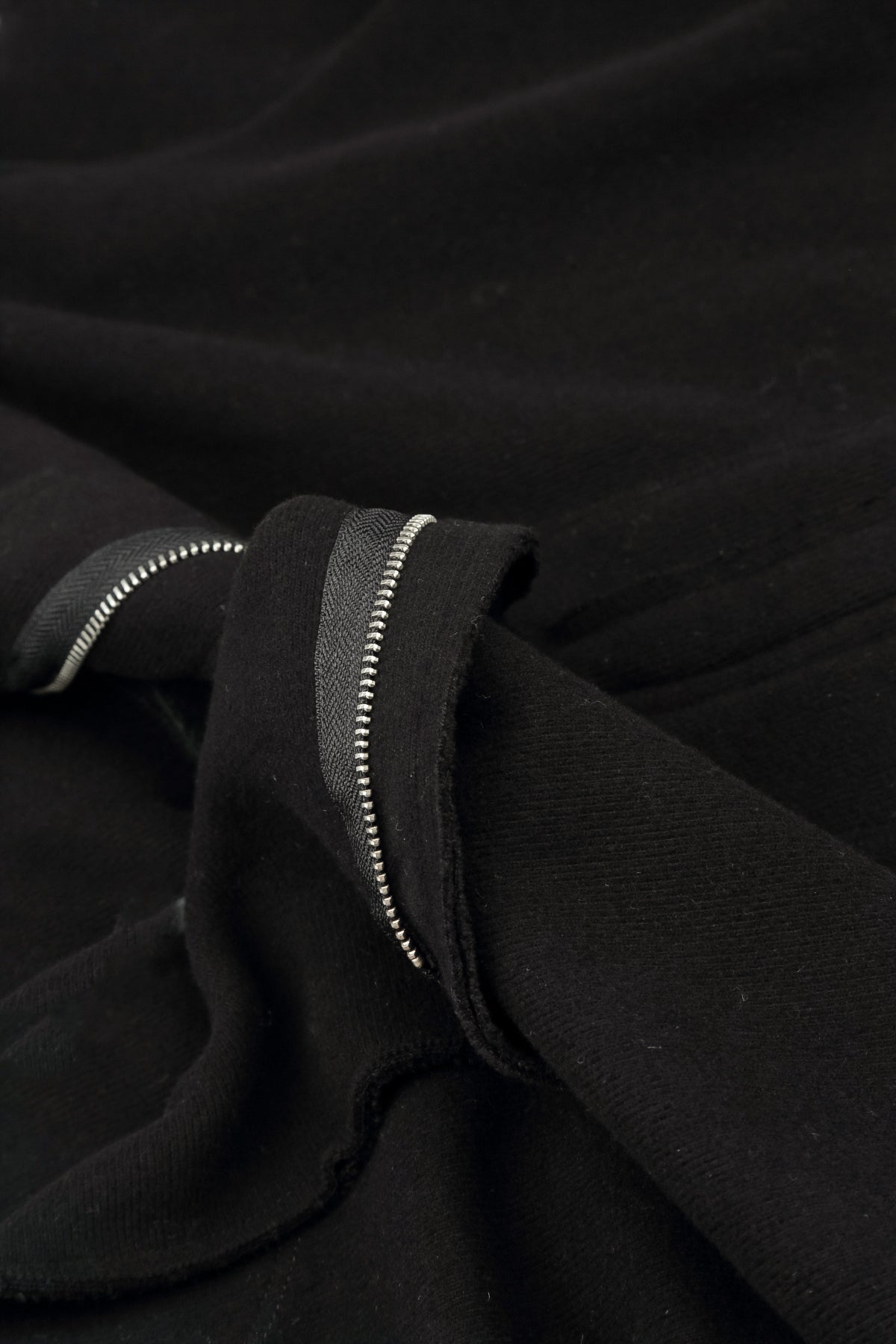 Short Black Cotton Jersey Jacket 6
