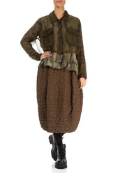 Short Forest Mist Silk Chiffon Jacket 4