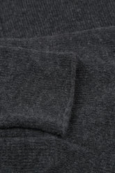 Short Loose Dark Grey Wool Cardigan 5