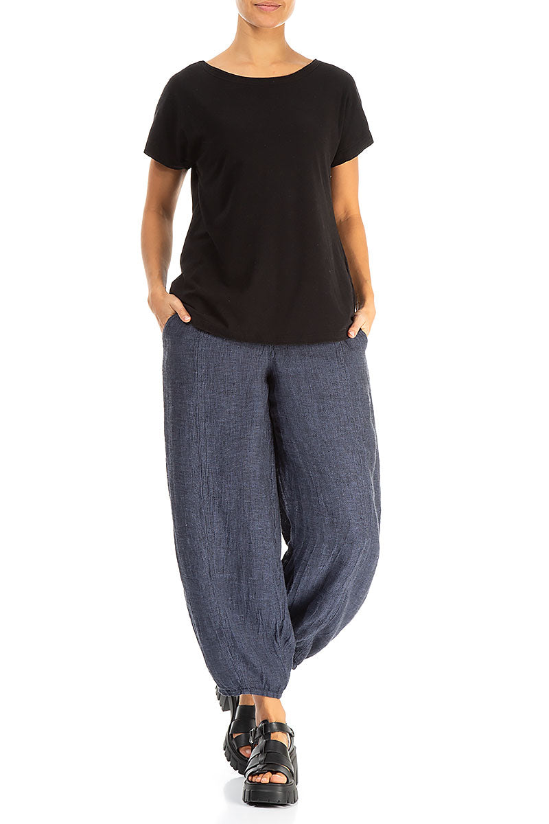 Short Sleeves Black Cotton Top 4
